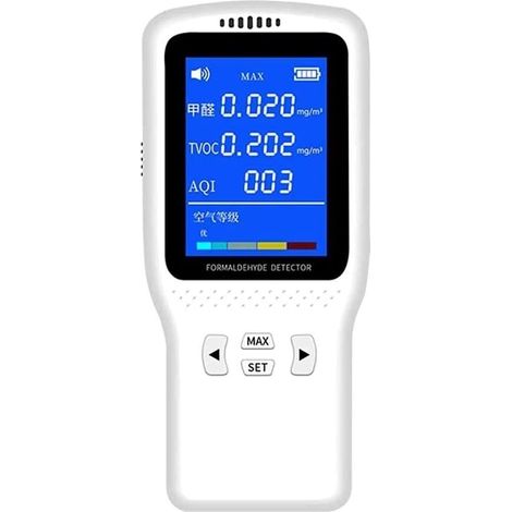 Formaldehyd-Detektor, professionell, tragbar, Methanol-Detektor, professioneller Haushalts-Selbsttest, PM2,5-Detektor, Innenluftqualitätstester, langlebig (1/5)