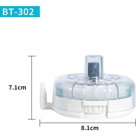 QORVA-Filtre pour aquarium, filtre avec pierre à air, mousse filtrante et matériau de filtration biochimique, filtre silencieux pour aquarium de 10 à 25 litres