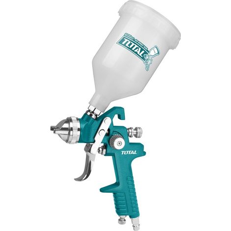 PISTOLA AEROGRAFO AD ARIA COMPRESSA VERNICIATURA 600CC SUPERIORE INCLINATO TOTAL (1/4)