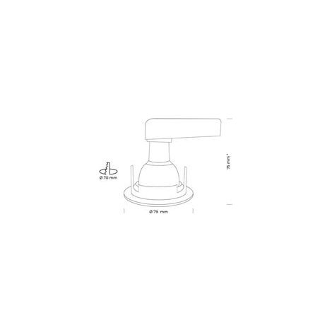 SPOT ENCASTRE MERCURE SLIM IP65 6W SMART WIFI BLANC AEROSPOT 150501 (1/2)
