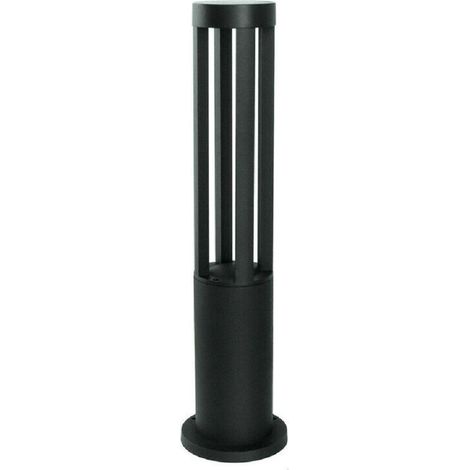 TrAdE Shop Traesio - Lampione Giardino Lampada 12 Watt Led Terra Esterno Ip65 Lampioncino Nero Es28 - -Bianco Caldo - (1/2)