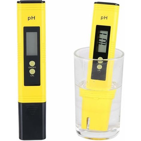 pH-mètre, testeur de qualité de l'eau, testeur de pH professionnel avec écran LCD pour piscines, aquariums, plantes et eau potable. (1/5)