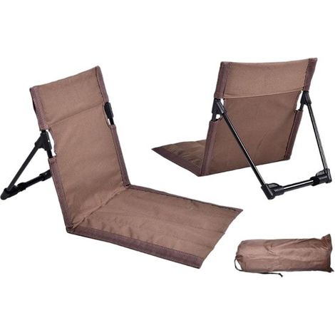 Faltbare Strandmatte – Faltbare Liege – Gartenliege – Sonnenliege – Gartenliege – Camping – Picknick – Reise- oder Urlaubsliege – Braun (1/5)