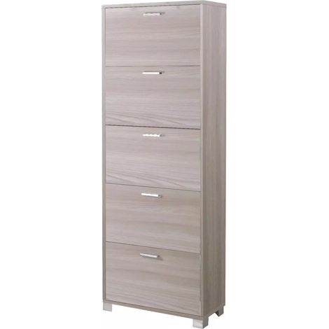 scarpiera olmo con 5 ante, 70x190x29 cm (1/2)
