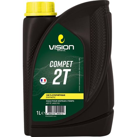 COMPET - Huile 2T 1L- 100% Synthèse – Ester