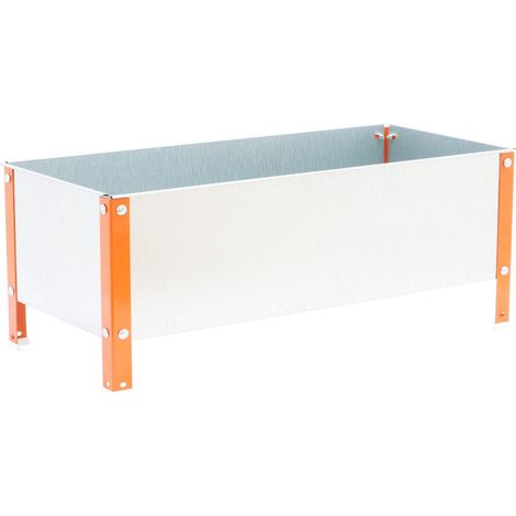 Jardinière Simon Rack SIMONGARDEN URBAN 410x900x400mm 100l orange galva avec vis de montage (1/4)