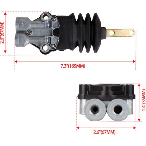 Accessories for vehicle modifications, truck and bus cab air suspension height control valve 4640070100, one pack.--DTEKGAZ (1/4)