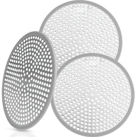 3 Pièces Attrape Cheveux Douche, Filtre Cheveux Douche Baignoire 118 mm/ 4,65", Grille Douche, Filtre Baignoire Anti Cheveux (1/5)