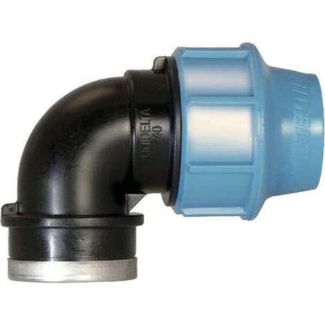 GOMITO A COMPRESSIONE FIL FEMMINA PN16 UNIDELTA - MM 25X3/4F - 5 pezzi