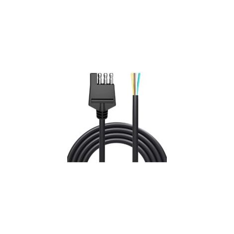 4-poliger Anhänger-Verkabelungssatz, 18 AWG, 2 m, 4-poliger Anhängerstecker auf 4 flache Anhänger-Verlängerungskabel - Crezuo