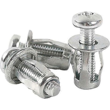Lot de 15 écrous à expansion (type pétale) en acier inoxydable (M4-M8) pour vis auto et parois creuses – Modèle M4 (1/5)