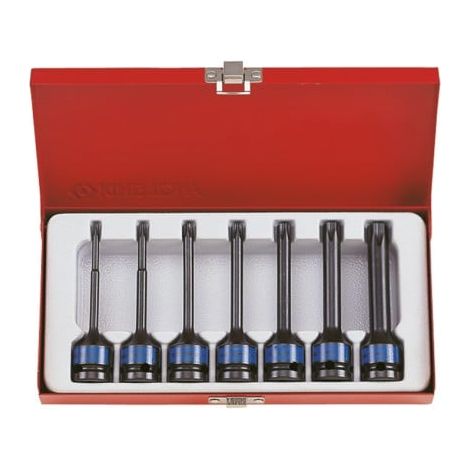 KING TONY - Coffret de 6 douilles à choc 1/2" Torx
