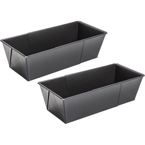 Lot de 2 moules à cakes extensibles 20 à 35 cm Zenker Black Metallic