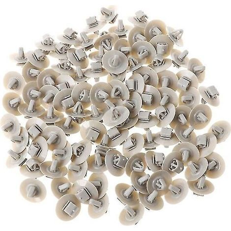 Packung mit 100 Zierleistenclips für Renault Trafic – Türleistenbefestigung – Grauer Kunststoff – Durchmesser 20 mm (1/5)