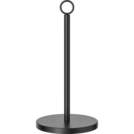 CCYKXA Black Paper Towel Holder Free Standing, Kitchen Towel Rack, for Standard and Large Rolls for Kitchen and Dining Table, Worktop, No Drilling Paper Towel Holder for (1/5)