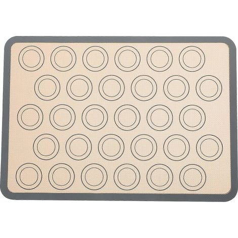 Tapis de cuisson antiadhésif, plaque de cuisson en silicone antiadhésif, tapis de cuisson pour biscuits-42X29.5CM-Red