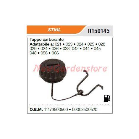 Tapón de combustible compatible motosierra STIHL 021 023 024 025 028 029 11173500500