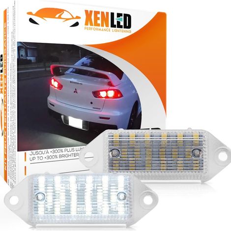 Eclairages plaque LED - Mitsubishi Lancer LED Evo X / Evolution - 2003 - 2016 - Plaque d'immatriculation LED (1/5)