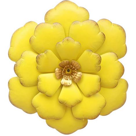 Handgefertigte Wanddekoration aus Schmiedeeisen mit künstlicher Blume (1/5)