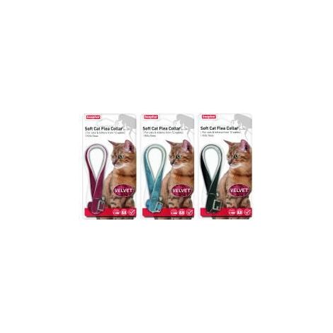 Beaphar Cat Flea Collar Velour - 30cm - 516236