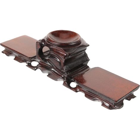 Support Bois Oriental Pour Exposition De Vases Et Sculptures Socle Bois Massif Pour Décor Artisanale Et Fleurs Pour Bureau Maison Et Cafés (1/5)