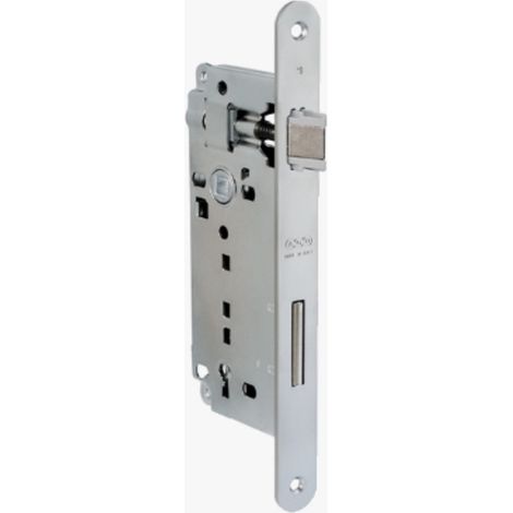 AGB - SERRATURA  DA INFILARE PER PORTE INTERNE (A10) PATENT D90 F22 E35 - ACCIAIO BRONZATO (1/3)