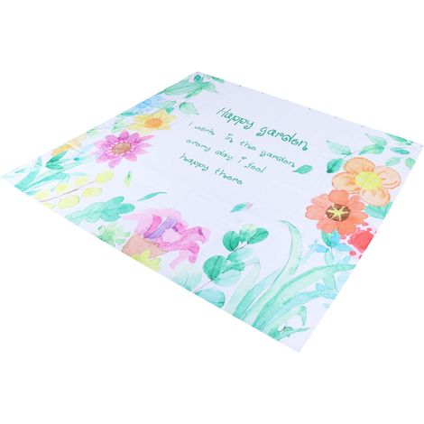 Duschvorhang mit Blumenmuster, Sommer, Polyester, wasserdicht, 1,5 x 1,8 m (4,9 x 5,9 Fuß) – Badezimmerdekoration (1/5)