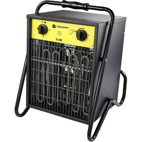 [NEUWERTIG] B-Ware TOOLCRAFT Bauheizer 9000 W Schwarz/Gelb Heizlüfter für 75 m² Räume (1/2)