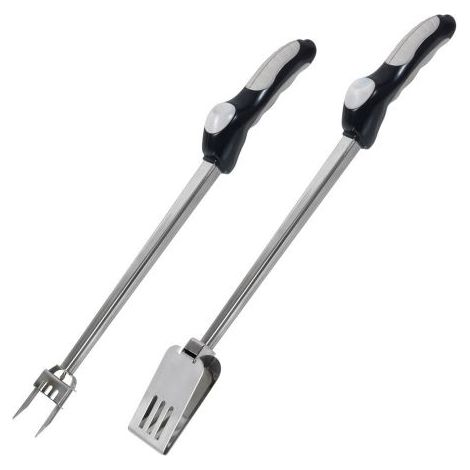 Kit Forchetta E Pinza Per Barbecue Con Presa Facile - PRBBQKIT (1/5)