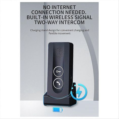 Interphone vidéo sans fil avec déverrouillage, communication bidirectionnelle 433MHz, kit de porte à ouverture automatique (1/5)