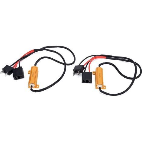 Décodeur LED H7 50W 6ohm, résistance de charge, annuleur sans erreur pour phare de voiture, clignotant, 2 pièces (1/5)