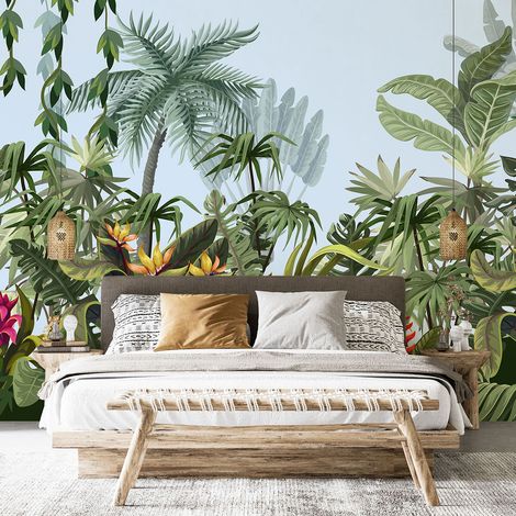 Papier peint panoramique - Forêt tropicale - 130 cm x 87 cm (1/4)