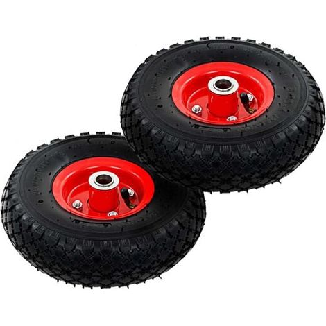 Roues pour chariot de sac vidaXL, 2 pièces, caoutchouc 3.004 (245x82) (1/5)