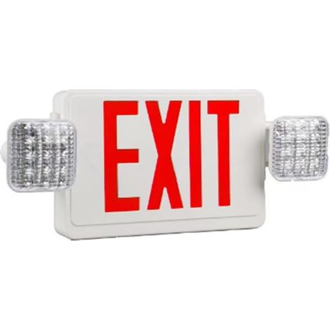 Panneau de Sortie à LED avec Lumières de Secours, Lumières de Sortie de Secours à LED Réglables avec Batterie de Secours, Panneau de Sortie pour Entreprise