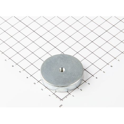 Magna-C Neodym Flachgreifer Ø40x8mm mit Innengewinde (1/5)