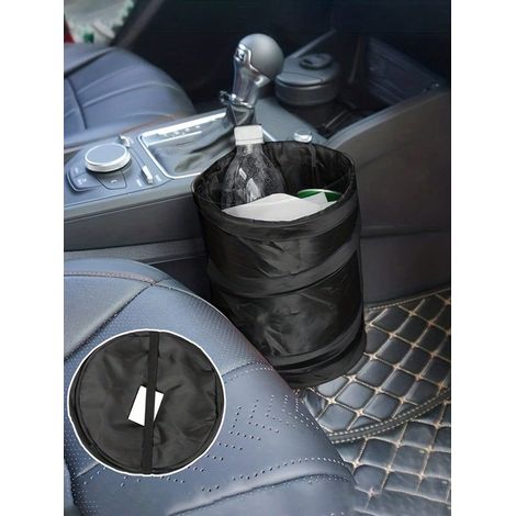 1 Poubelle de voiture, Sac à déchets suspendu au dossier de siège 5,9x7,9 pouces, Panier à déchets pour rangement intérieur de voiture (1/5)