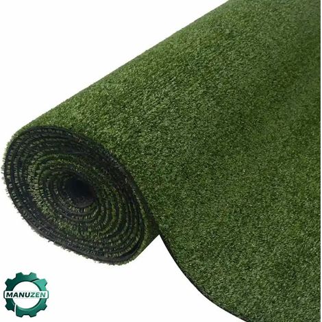 Manuzen - Gazon Artificiel Résistant UV 1x10m Pelouse Verte Pour Jardin (1/3)