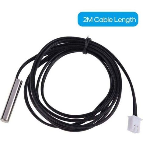 Sonde de capteur de température 2 m, haute précision, résistante à l'eau, NTC 10K/B3435, thermistance, câble, sonde de température