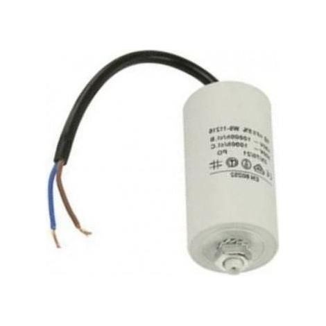Condensateur 60µF 450VAC – Ø50mm x 119mm – Boîtier autoextinguible – Pour moteurs électroménagers