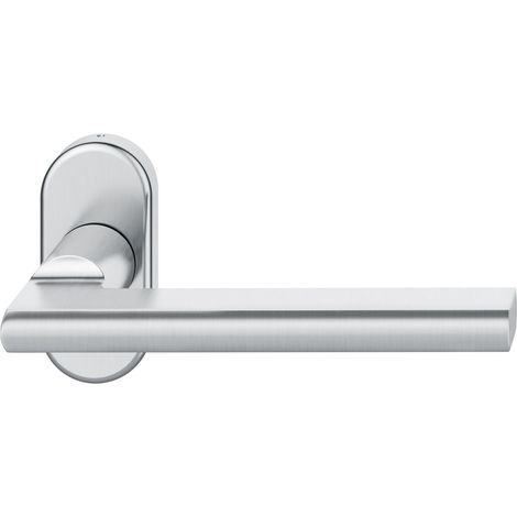 FSB Rahmentürdrücker 09 1035 Hochhaltefeder B ovale Rosette Edelstahl matt