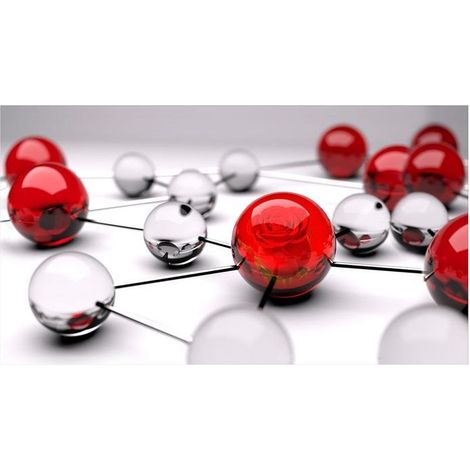 Lupia Quadro Moderno, Vetro Acrilico Plexy, Facile da appendere, da parete, stampa con Colori intensi, prodotto in Italia, 100x150 cm RED BALLS (1/4)