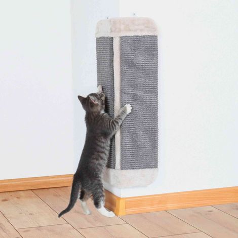 Griffoir d'angle pour chat 32 x 60 cm Gris - Trixie (1/5)