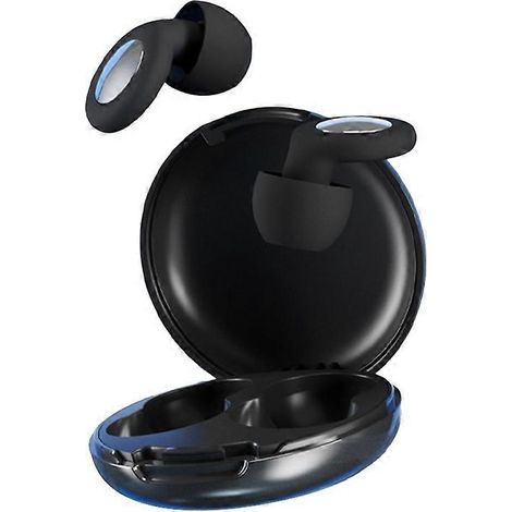 Bouchons d'oreilles antibruit pour dormir, réduire le bruit au travail, pendant les études ou en voyage. Confortables et noirs. (1/5)