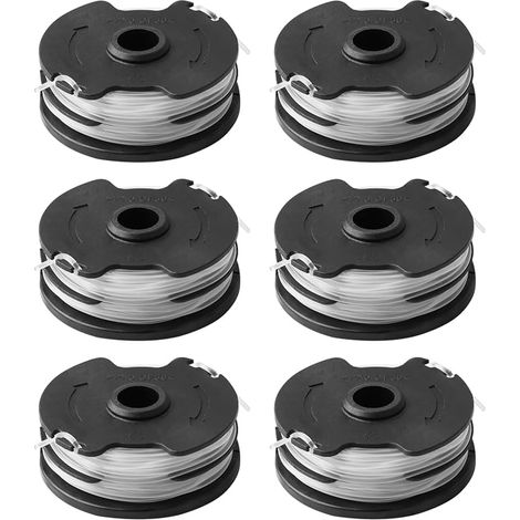 6 Bobine de Fil de Rechange Compatible avec Parkside PRTA 20-Li A1/B2/C3, PRT 300 A1,PRT 50 A3, 1,65 mm 10 m Coupe Bobine Portafilo et Longueur per PRT 550 A1/A3, PRTA TA 20-Li, C3-IAN 365589 (1/5)
