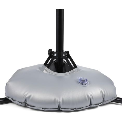 Accessoire pour Base de Parasol Pliable en PVC Léger et Portable, Paquet de Poids à Eau Argenté pour Drapeau de Plage et Support de Parasol (1/5)