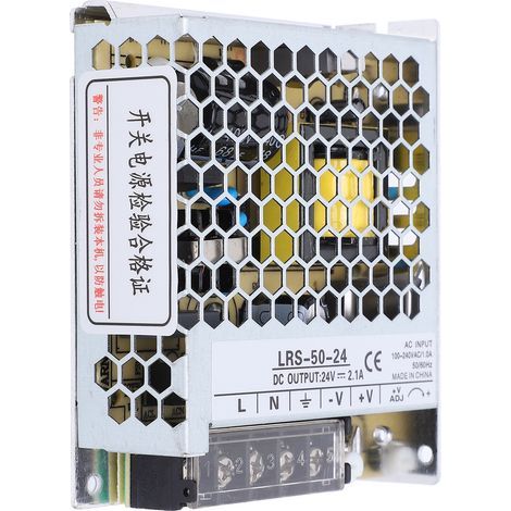 BERM alimentation à découpage LED interrupteur de Protection contre les surcharges à tension réglable 50W 85-264VACLRS-50-24 (1/5)