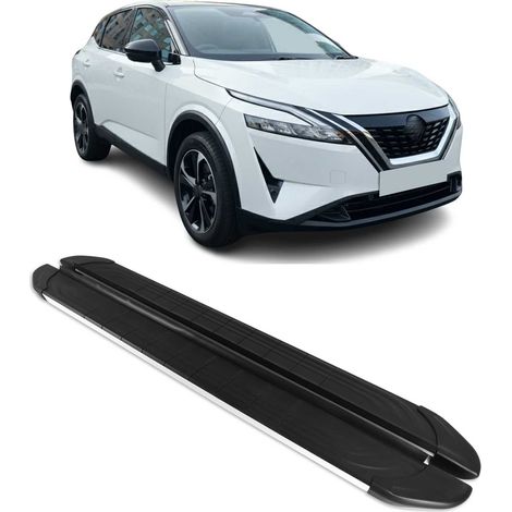 OMAC Trittbretter für Nissan Qashqai J12 2021-2026 Alu Schwarz-Silber (1/5)