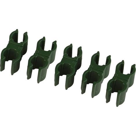 Windhager Stangenverbindungsclip, 360° drehbar, multifunktional, zur Befestigung von Pflanzenstäben, Stangenverbindung für Pflanzen, Pflanzensich (1/5)