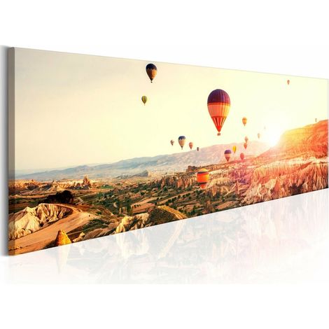 Tableau balades en montgolfière - 135 x 45 cm (1/4)