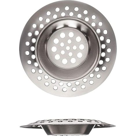 Lot de 2 crépines d'évier en acier inoxydable pour cuisine et salle de bain, buanderie, évier et autres trous de drainage, gadgets de cuisine, idéales pour les ustensiles de cuisine (7 c (1/5)